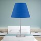 image 4 of Chrome Touch Operated Table Lamp with Royal Blue Shade Chrome | Blue