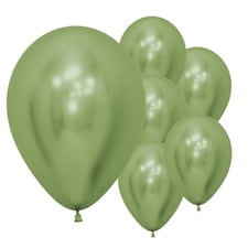 Reflex Lime Green Biodegradable Latex Balloons 30cm / 12 in - Pack of 50