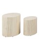image 1 of Mice Oval Coffee Table Set in Light Oak