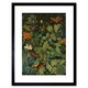 image 1 of Audubon Style Birds Insects Jungle 9x7" Black Framed Wall Art Print