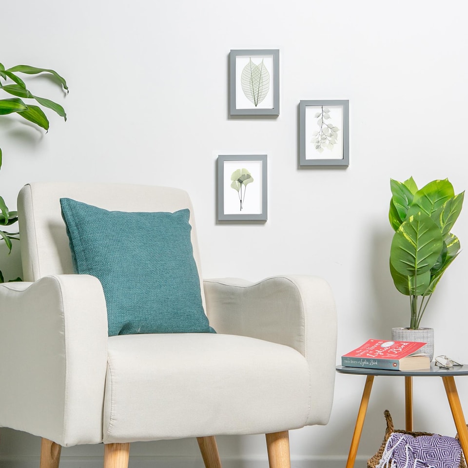 image 1 of Nicola Spring 3D Box Photo Frame - 5 x 7" - Grey