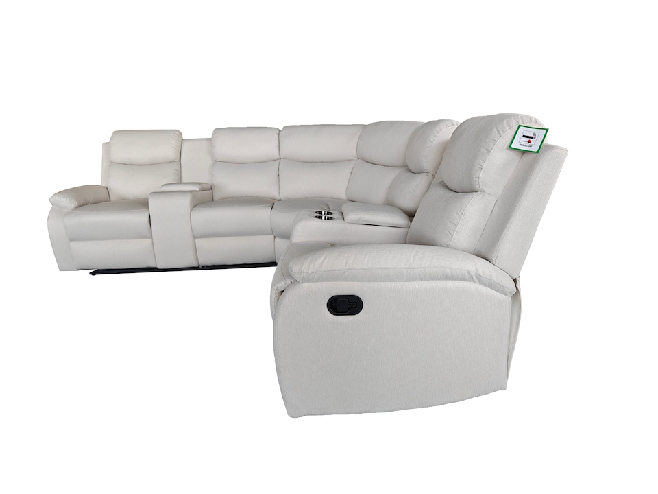 image 1 of Ravello Recline 5 Seater in Grey or Cream | Silver | One Size