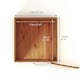image 10 of 4 x 4 Modular Garden Shed Windowless Wooden Shiplap Pent Tongue and Groove Storage Brown