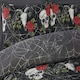 image 2 of Skulls & Roses Microfibre Duvet Set with Pillowcase | Multi | Double | 1