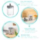 image 2 of Argon Tableware 4 Piece Flip Lock Plastic Food Storage Containers Set - Grey