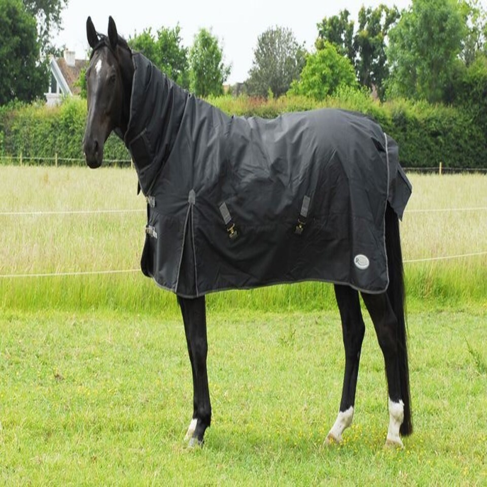 image 1 of Rhinegold Full Neck Konig Black | Size: 4ft 9
Colour: Black