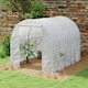 image 2 of Outsunny Polytunnel Greenhouse Outdoor Grow House Roll Up Door Windows 2x2.5m