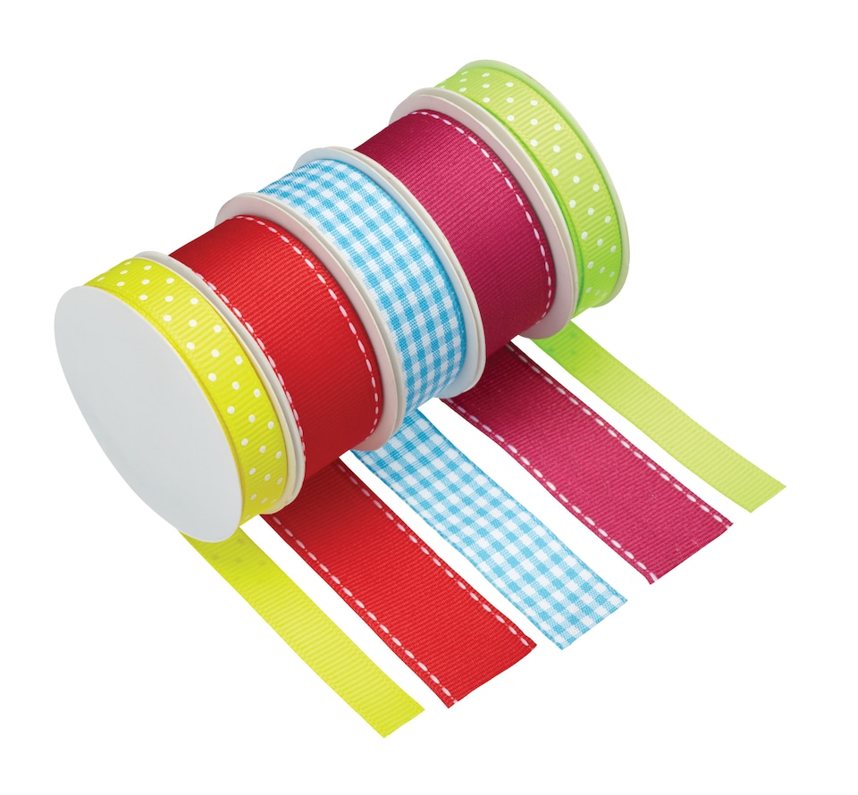 image 1 of KitchenCraft Ribbon Set Mixed Bright 5 Piece
