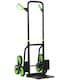image 1 of DURHAND Trolley Hand Trucks 6-Wheels Foldable Load Cart Steel, Orange