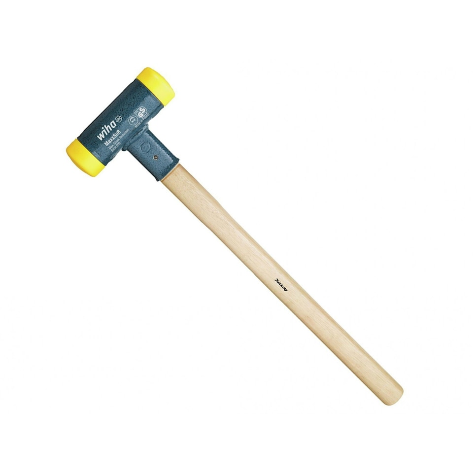 Wiha Soft-face Dead-blow Hammer, Hickory Handle - Multi Colour - 436g