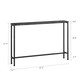 image 4 of SoBuy Slim Console Table, Black Marble Effect Top, Metal Frame, 47.2x7.9x31.5 in, 6.15 kg - FSB19-XL-SCH