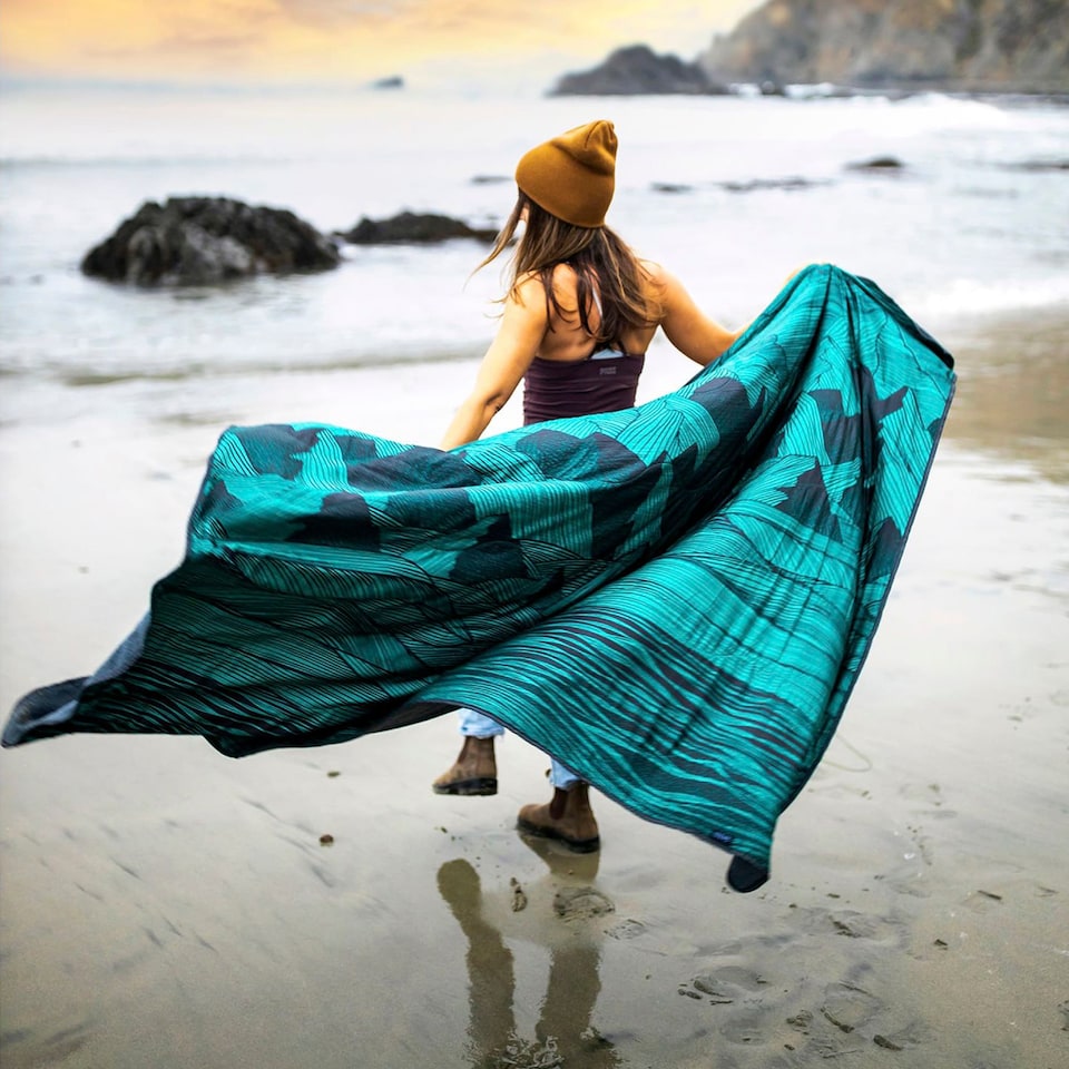 image 1 of FieldDay Blanket - Compact Picnic & Camping Blanket Outdoor Throw | Blue | Blue | One Size | 1