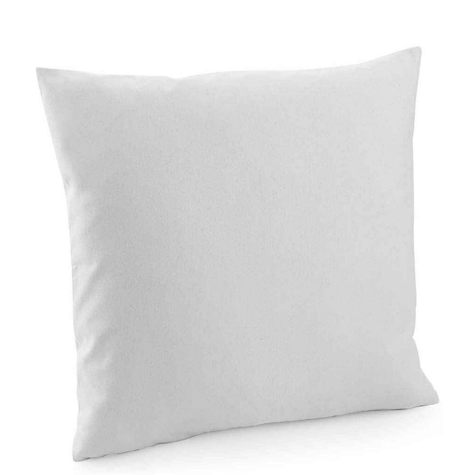 image 1 of Westford Mill Cotton Canvas Square Cushion Cover - Light Grey - 50cm x 50cm