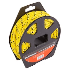 Blackspur Polypropylene Braided Rope on Reel - 20m - Yellow