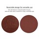 image 5 of Nicoman Reversible Outdoor Garden Stepping Stone Leaves in Terracotta - Pack of 4 | Red | Terracotta | Pack of 4