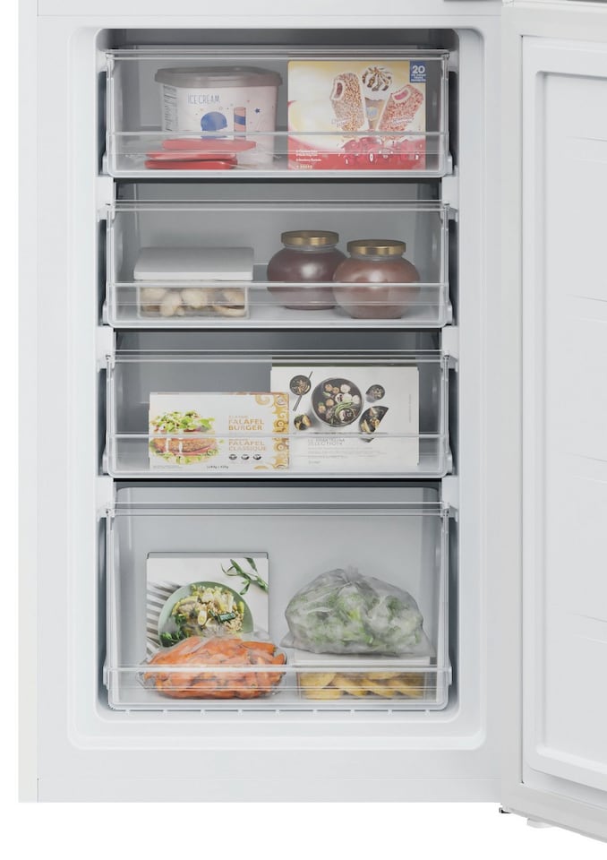 image 1 of Hoover HVT3CLECKIHW 54.5cm Fridge Freezer - White