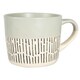 image 5 of Nicola Spring Ceramic Dipped Dash Coffee Mugs - 475ml - Grey - Pack of 6 Grey