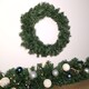 image 9 of 40cm Plain Green Canadian Pine Artificial Christmas Wreath