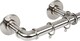 image 1 of Lister Cartwright 25mm Polished Steel Industrial Pipe Extendable Curtain Pole Heavy Duty Metal Curtain Rod with Rings(120-320 cm)