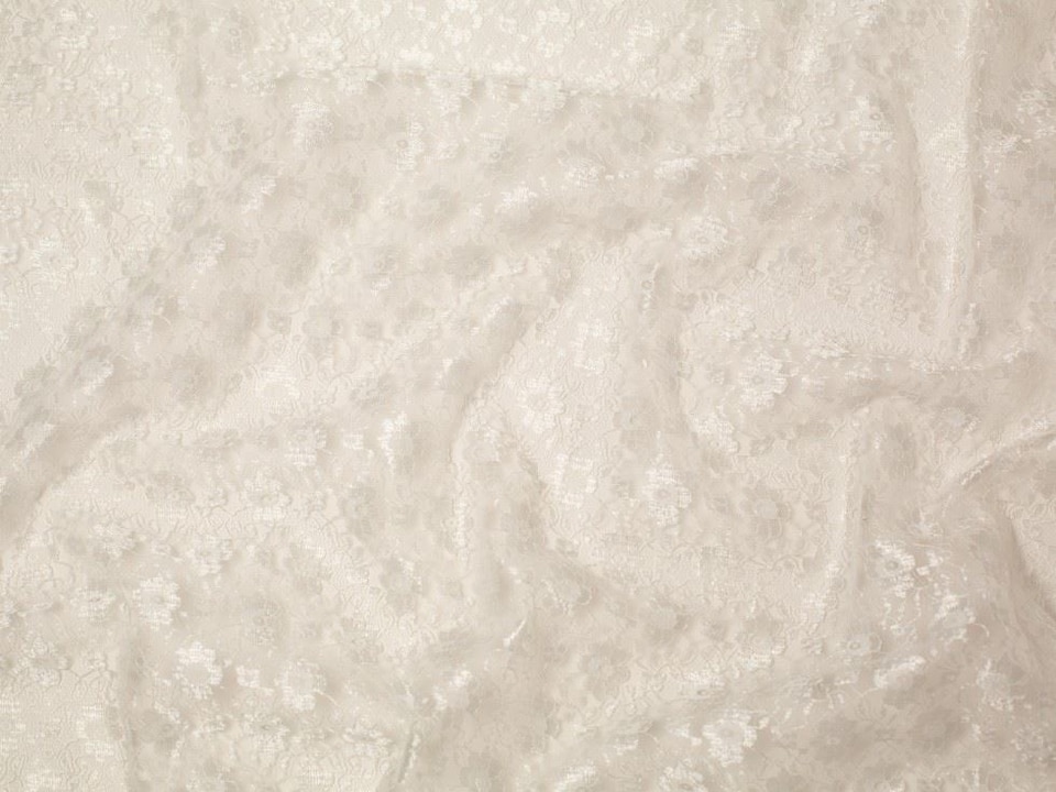 Minerva Core Range Cream Delicate Lace Fabric for Dressmaking, 112.5cm / 44" Wide - per metre