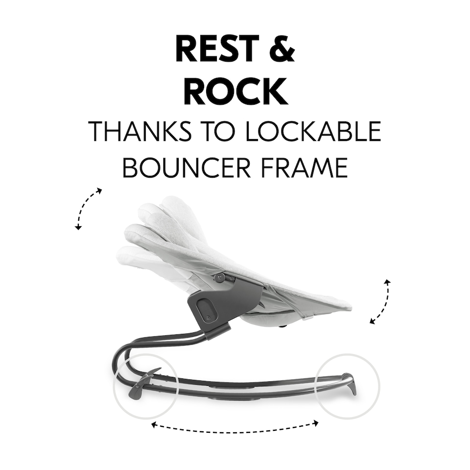 image 1 of hauck Alpha Bouncer Premium - Light Grey