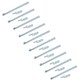 image 1 of HD Long Tailgate Straight Hinge 460mm x 40mm + 12.5mm Bolt on Gudgeon Pin 10pk Silver