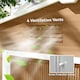 image 5 of Outsunny 8 x 6ft Garden Storage Shed with Double Door Brown Wood Effect 