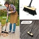 image 2 of Stiff PVC 10" Outdoor Yard Broom Heavy Duty Garden Brush with Black Metal Handle