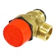 image 8 of SPARES2GO Pressure Relief Safety Valve for Baxi Boiler 3 Bar 1/2" BSP Male x Push Fit Brass PRV