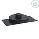 image 1 of Argon Tableware 13 Piece Round Slate Placemats & Coasters Set Grey