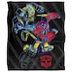 image 1 of Transformers Sketch Optimus Prime & Bumblebee Blanket - Multicoloured - One Size