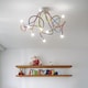 image 2 of Multiflex 8 Light Multi Arm Ceiling Light Multicolor