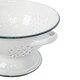 image 4 of Argon Tableware White Enamel Colander - 23.5cm - Green