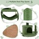 image 4 of Yaheetech Cactus-Designed Cat Tree  with Natural Sisal Green/Brown