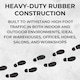 image 5 of Heavy Duty Rubber Scraper Door Mat - 8mm - 140cm x 85cm