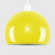 image 1 of ValueLights Pair Of Mini Retro Gloss Yellow Arco Style Dome Ceiling Pendant Light Shades