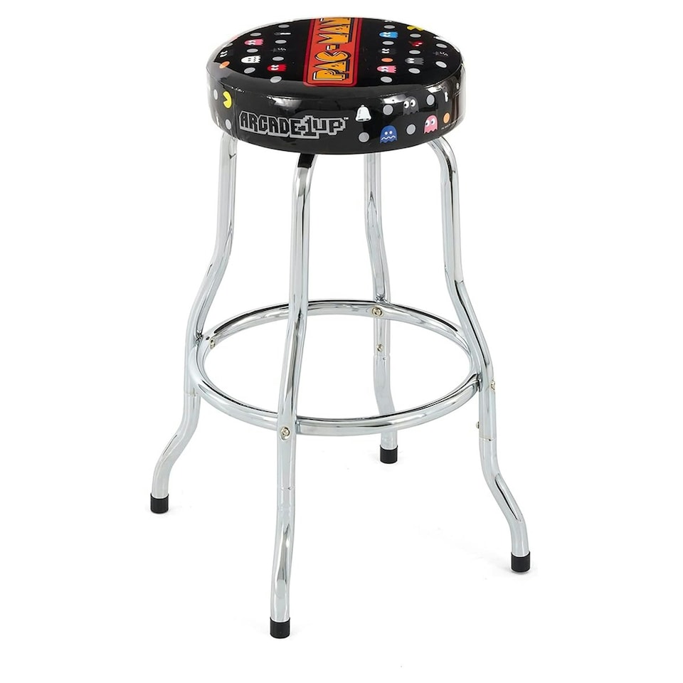 image 1 of Arcade1Up Pac-Man Retro Adjustable Arcade Stool Multi | Multi