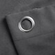 image 2 of Velvet Chenille Eyelet Curtains Ready Made Pair - 142cm x 137cm - Slate