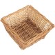 image 3 of Light Steamed Square Split Willow Wicker Tray | Brown | Brown | One Size