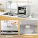 image 6 of HOMCOM Table Top Dishwasher, Mini Countertop Dishwasher No Plumbing with Built-in 6L Water Tank, 6 Programs, Touch Control, LED Display, 4 Place Settings, Dual Water Supply and Fruit Wash, Silver Tone
