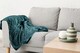 image 3 of Dahlia Fleece Throw in Emerald Green (55" x 78")