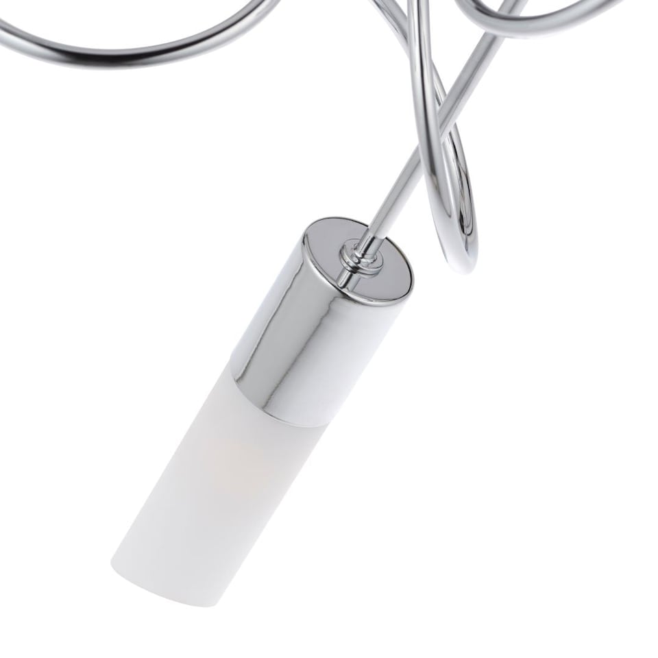 image 1 of Patras Chrome 3 Light Semi Flush Ceiling Light