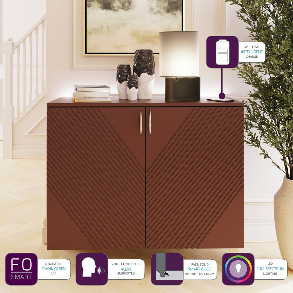 image 1 of Frank Olsen Ava Tall Sideboard Purple | Mulberry
