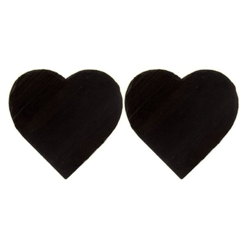 image 1 of The Just Slate Company Set of 2 Heart Slate Placemats