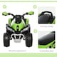 image 2 of HOMCOM No Power Quad Toddler Ride on Car Foot-to-Floor Sliding Green