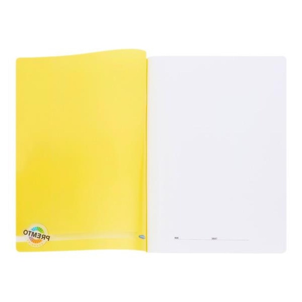 image 1 of A4 120 Pages Sunshine Yellow Durable Cover Manuscript Book by Premto