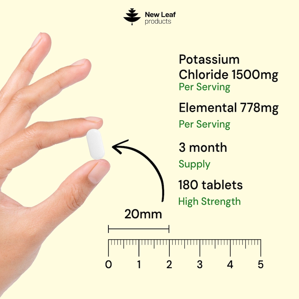 image 1 of Potassium Supplements High Strength - 180 Vegan Electrolytes