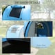 image 6 of Outsunny 2 Room Camping Family Tent for 3-4 Man, 3000mm Waterproof, Green