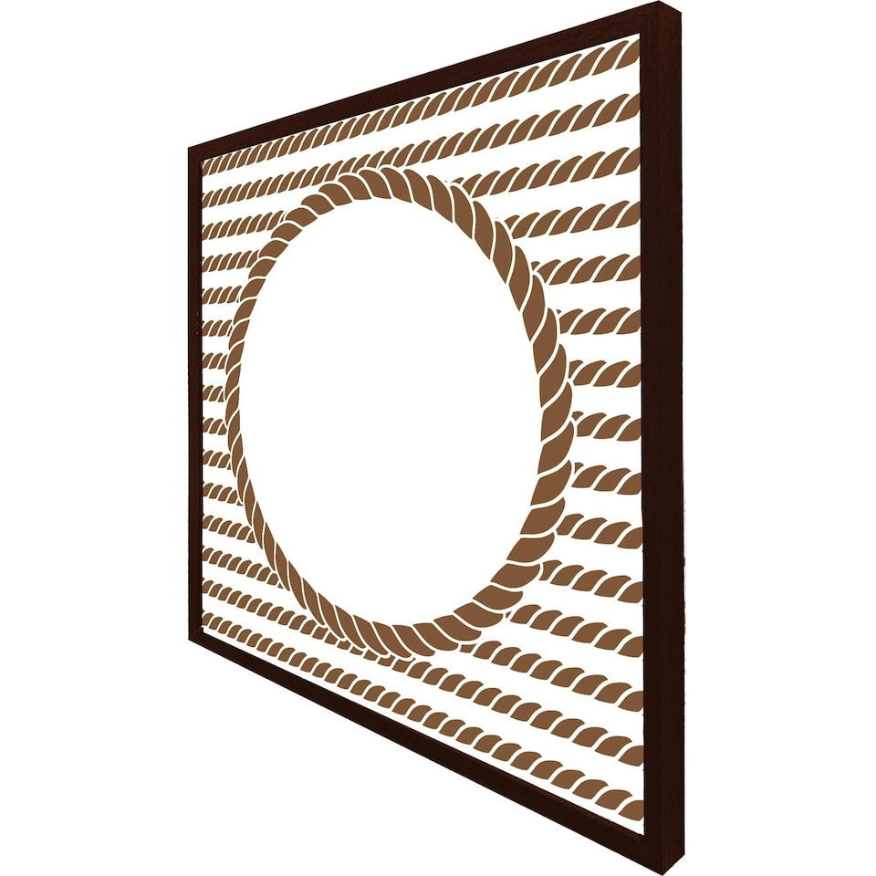 image 1 of Rope border (Picture Frame) Brown | XL