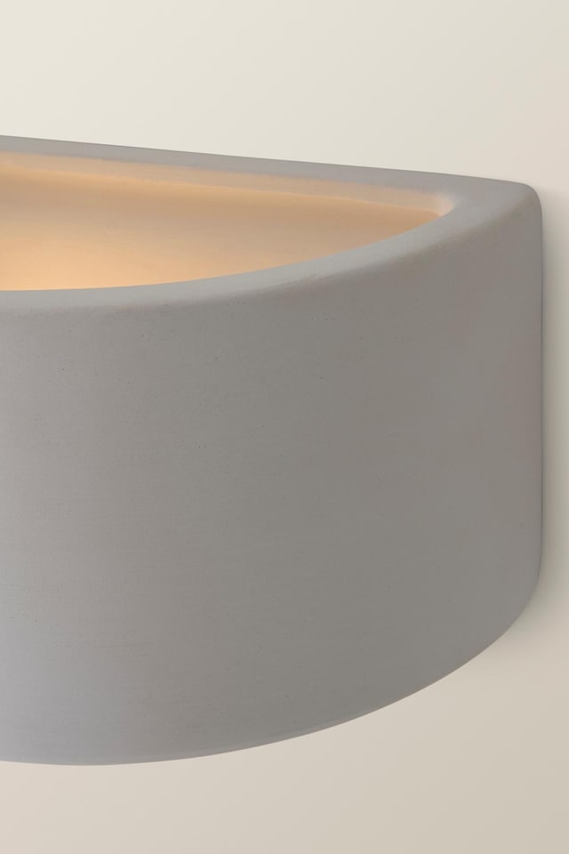 image 1 of ValueLights Pair Ceramic Paint Me White Indoor Wall Lights